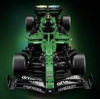 Green Racing Car Building Blocks Set – Formula 1 Style Construction Toy (1547 Pieces)