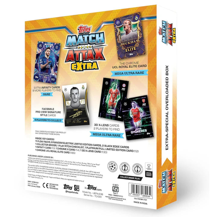 Topps UCC Match Attax Extra 2026 Trading and Collectible Card Game (Overloaded Box)