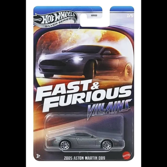 HOT WHEELS FAST & FURIOUS SILVER SERIES Villains 2005 Aston Martin DB9
