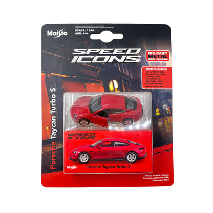 Maisto Speed Icons Porsche Taycan Turbo S 1:64 Scale Limited Edtion