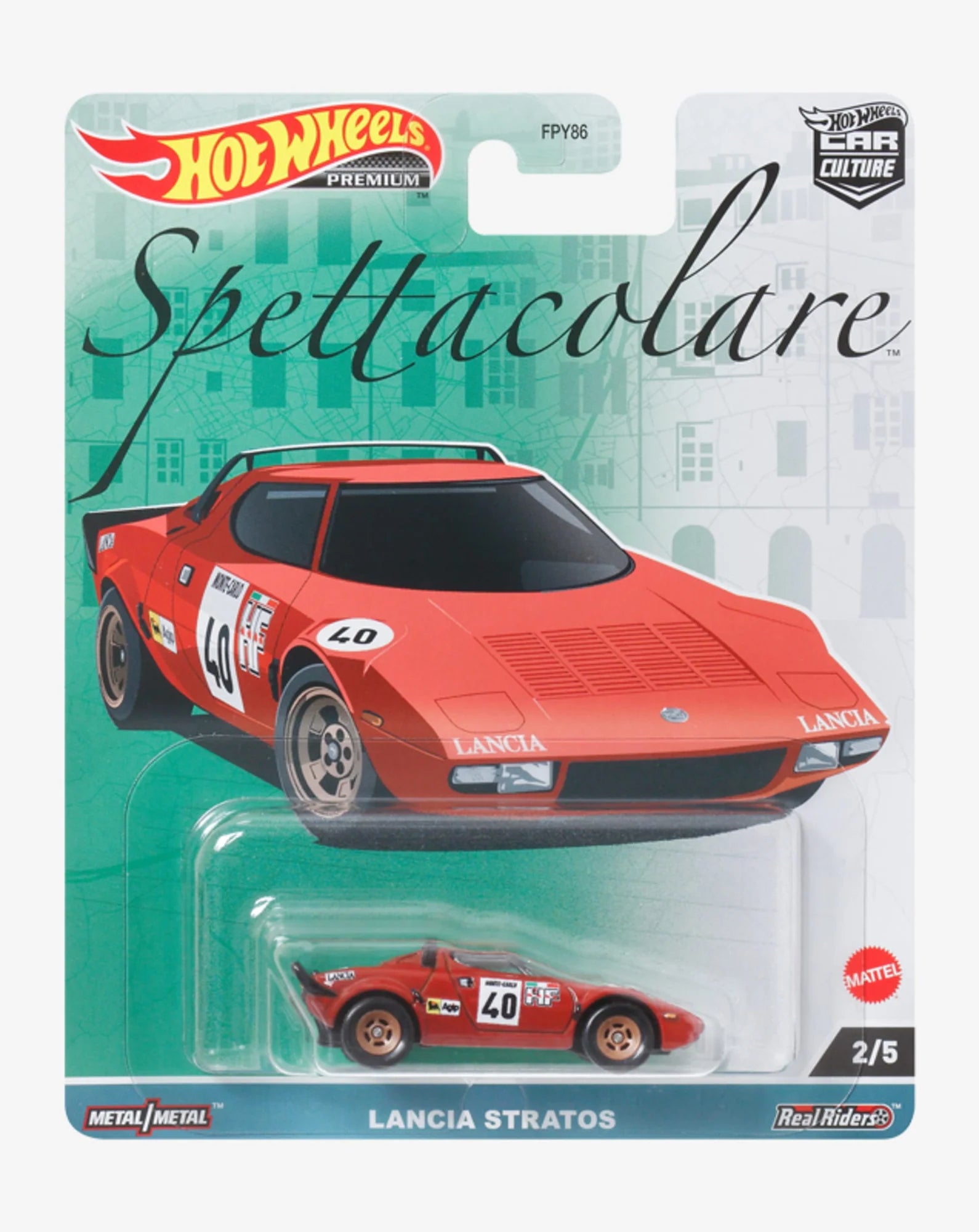 Hot Wheels Premium Car Culture Spettacolare – Lancia Stratos Collectible Diecast